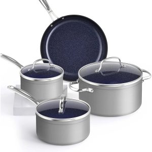 Duralon Blue Non-Stick Cookware 7-Piece Set