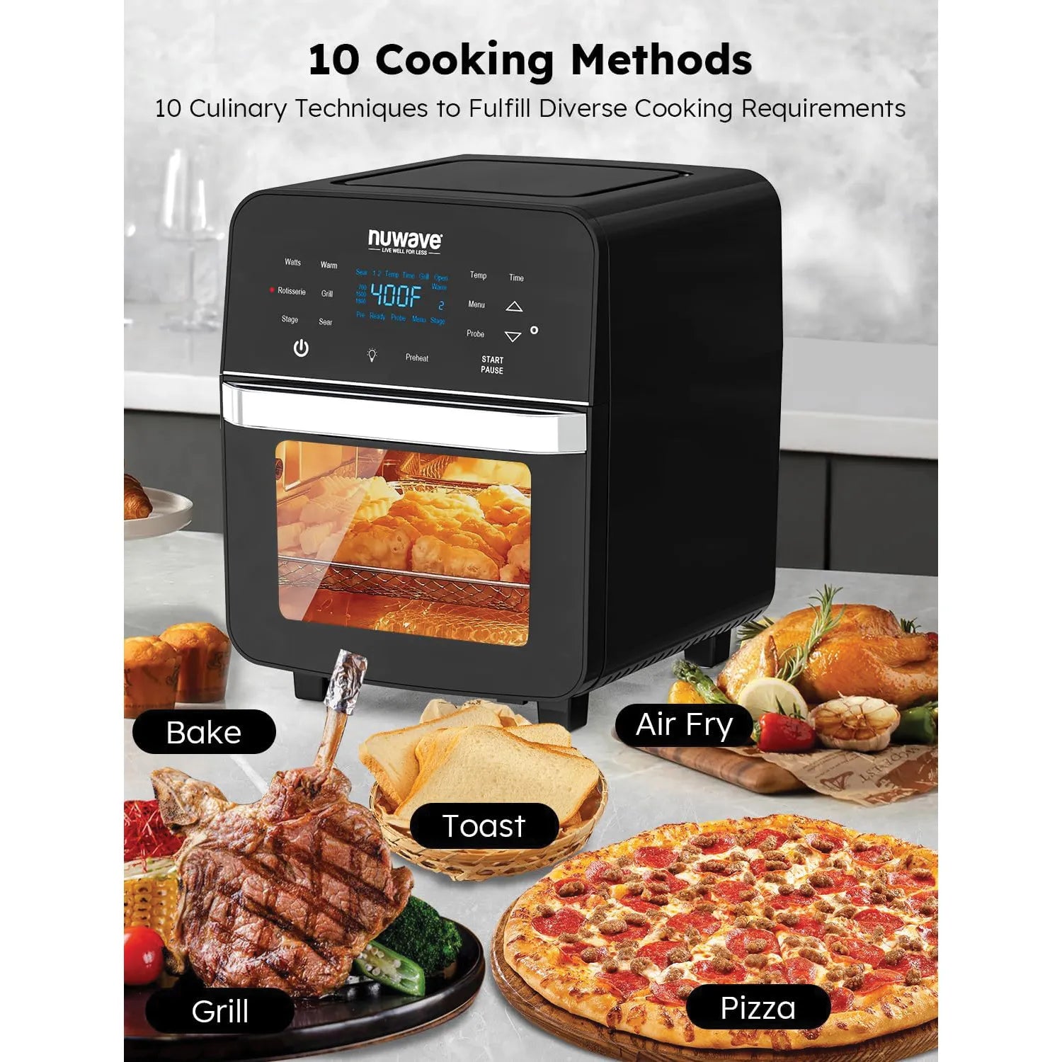 Nuwave Brio 15.5 QT Digital Air Fryer - Image 12
