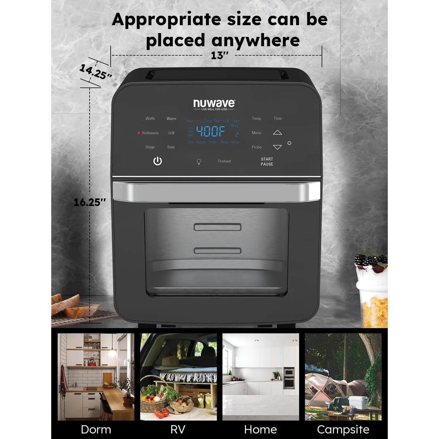 Nuwave Brio 15.5 QT Digital Air Fryer - Image 13