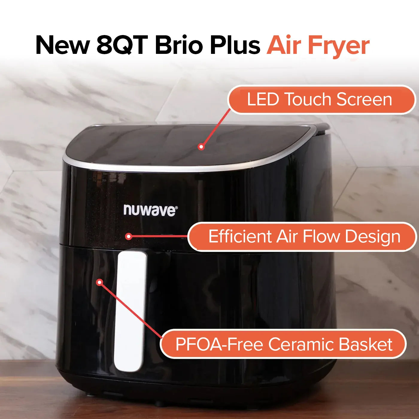 Nuwave Brio Plus 8 QT Air Fryer - Image 3