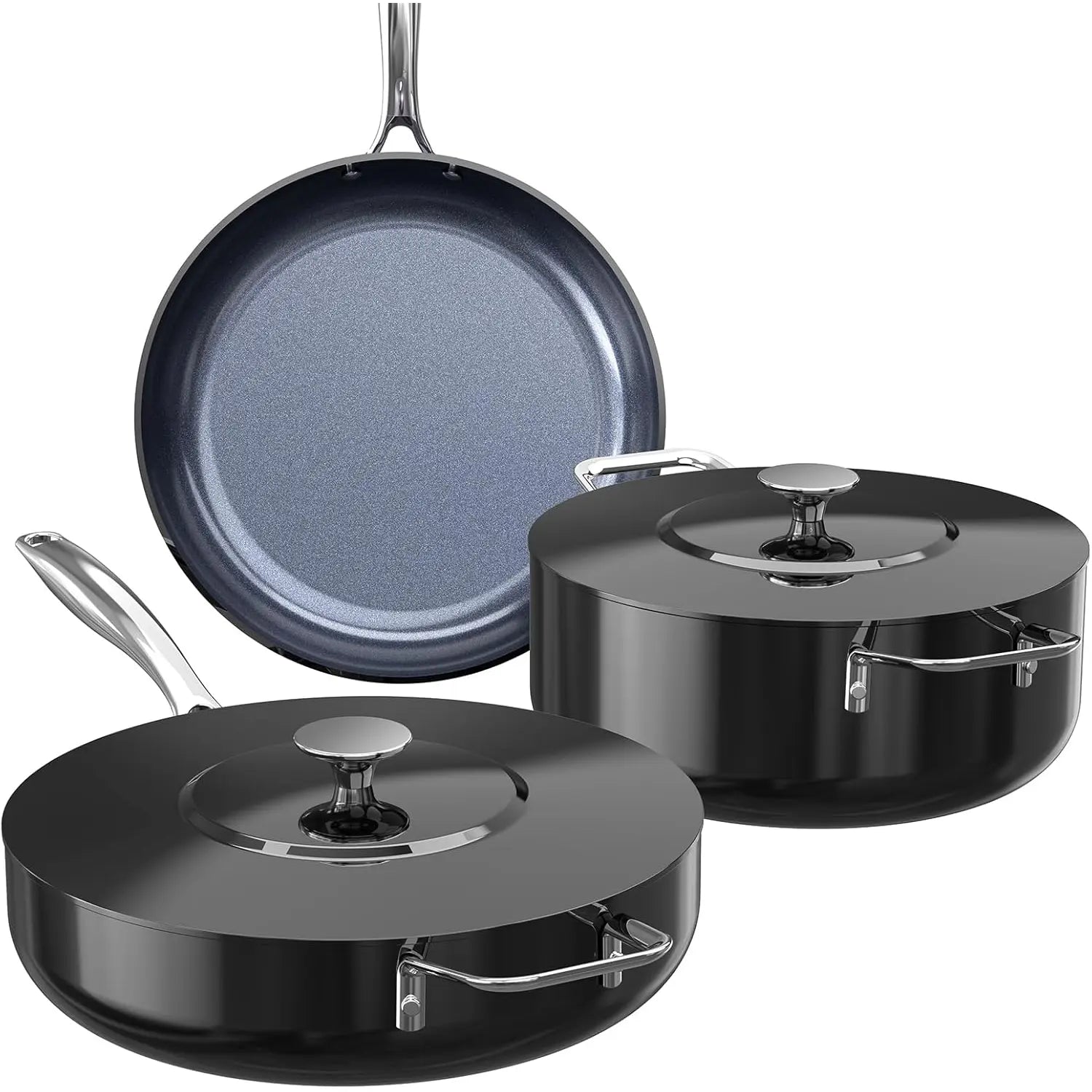 Duralon Blue Essential Series Non-Stick Cookware 5-Piece Set