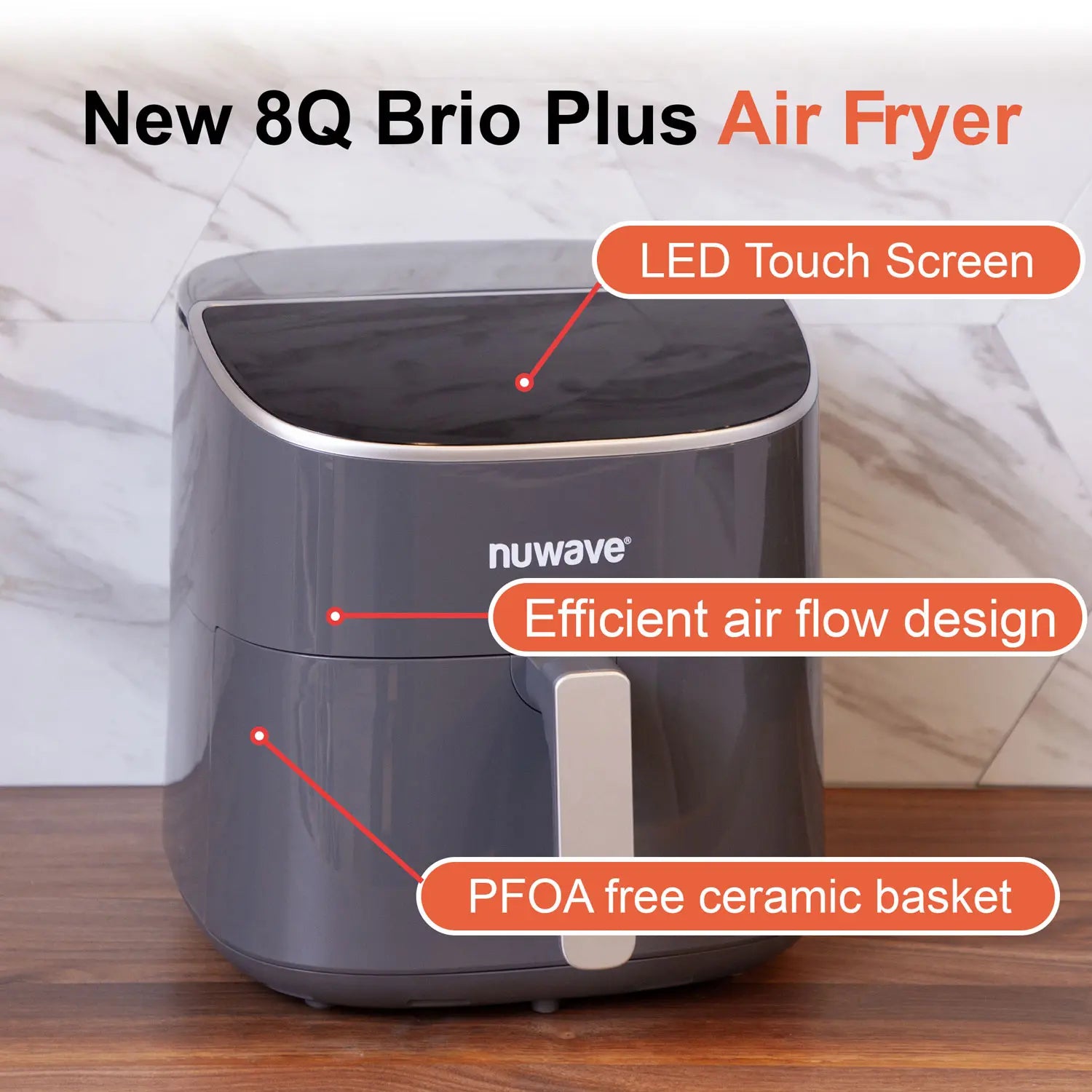 Nuwave Brio Plus 8 QT Air Fryer - Image 7