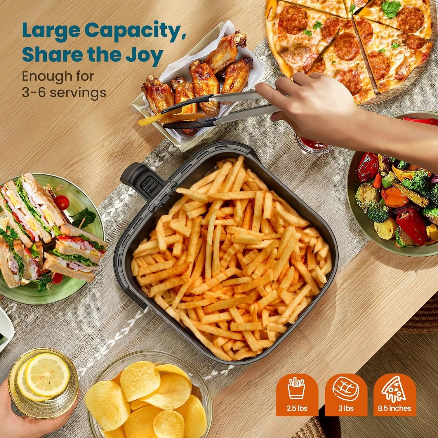 Nuwave Brio 6 QT Digital Air Fryer - Image 6