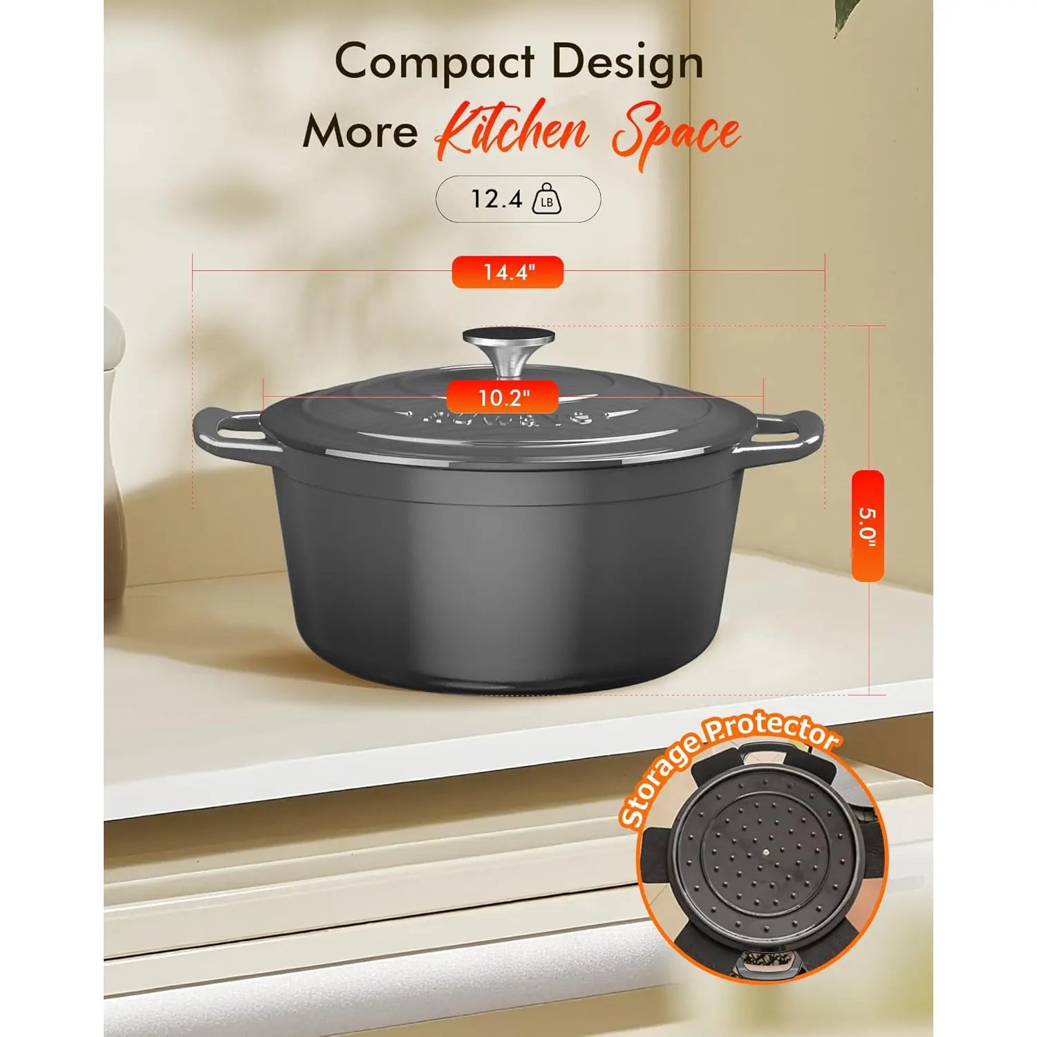 Nuwave Duracore 6QT Cast Iron Dutch Oven - Image 9
