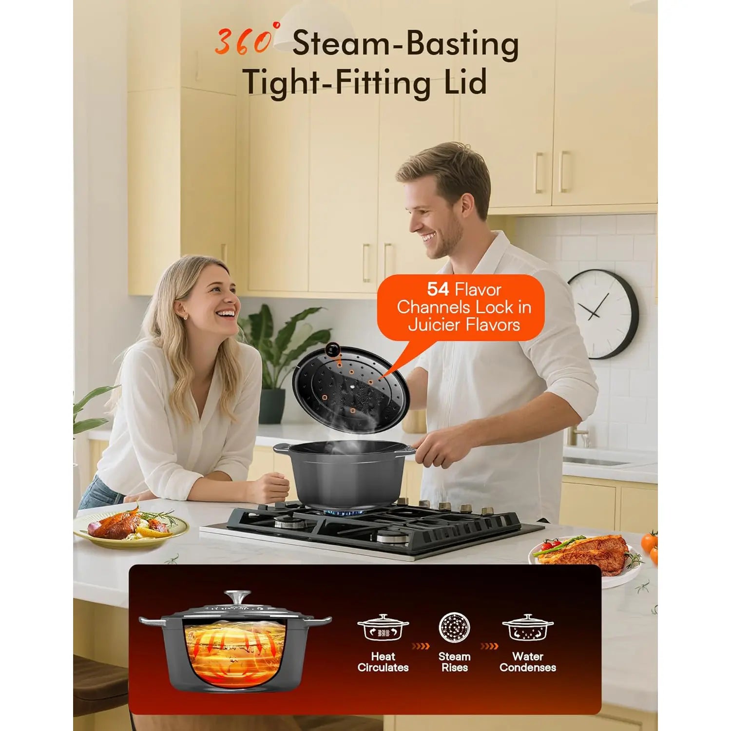 Nuwave Duracore 6QT Cast Iron Dutch Oven - Image 5