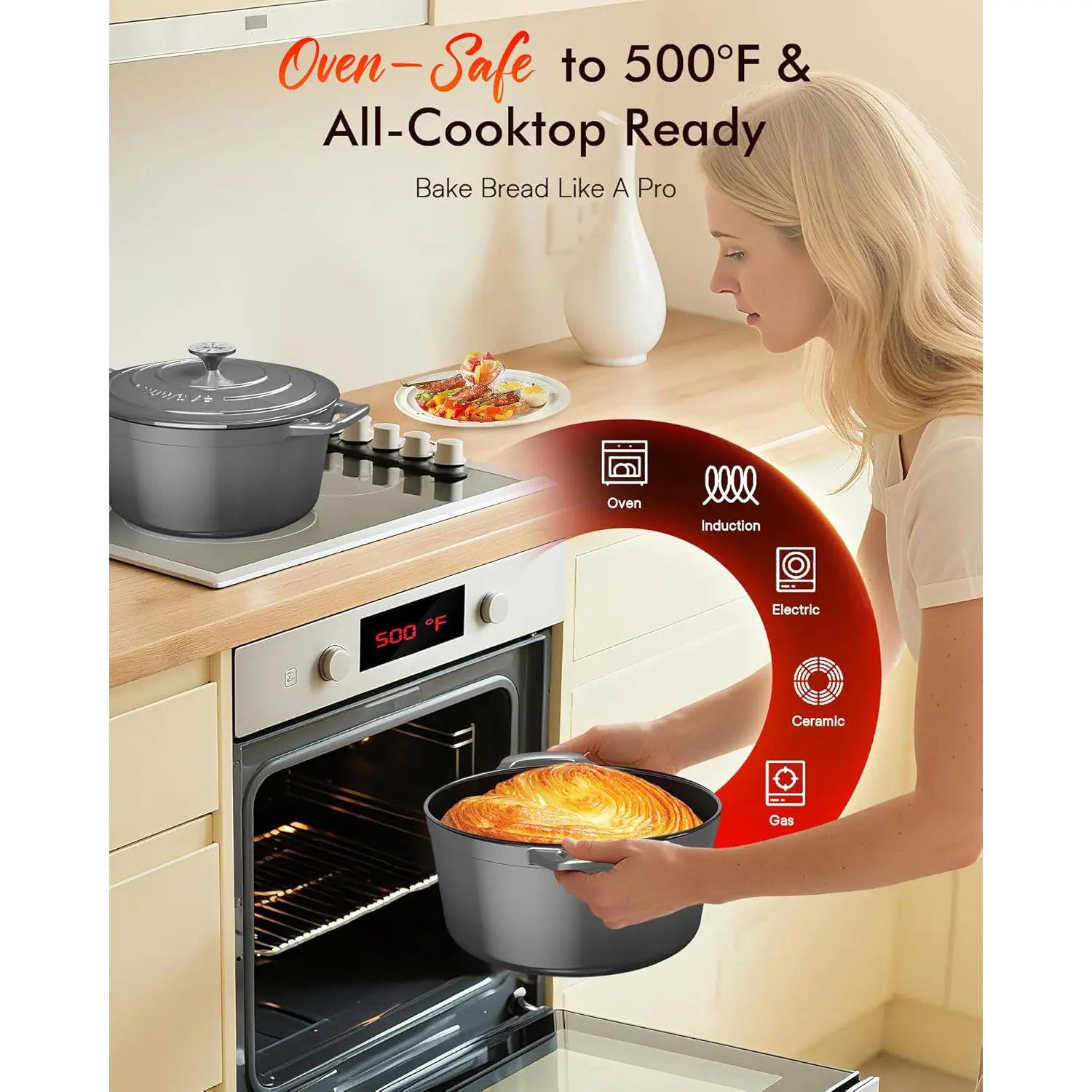 Nuwave Duracore 6QT Cast Iron Dutch Oven - Image 6
