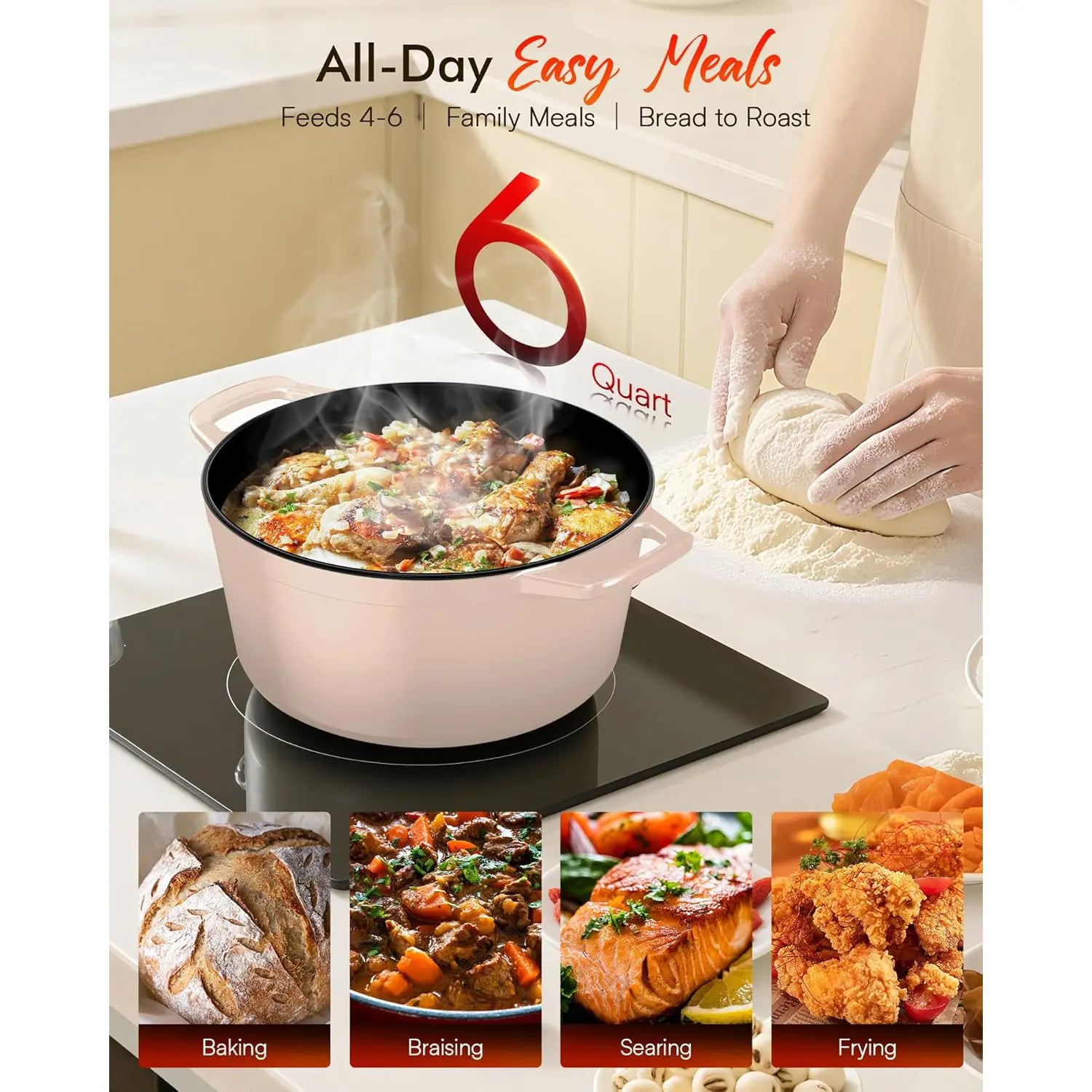 Nuwave Duracore 6QT Cast Iron Dutch Oven - Image 16