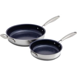 Nuwave Pro-Smart 12" & 8" Stainless Steel Fry Pan Set